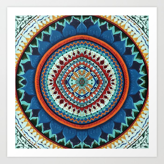 In Dreams Mandala Art Print