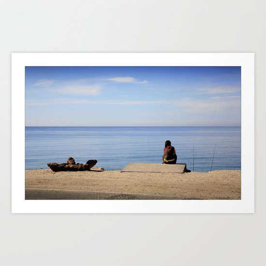 Waiting... Art Print