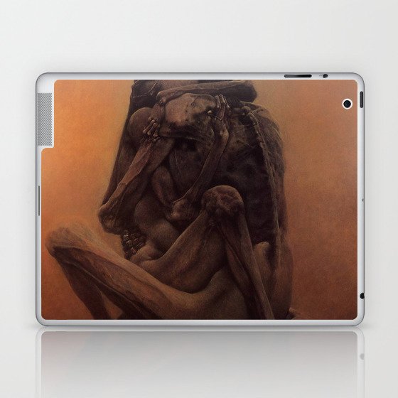 Untitled (Lovers), by Zdzisław Beksiński Laptop & iPad Skin
