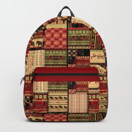 African motifs . Patchwork Backpack
