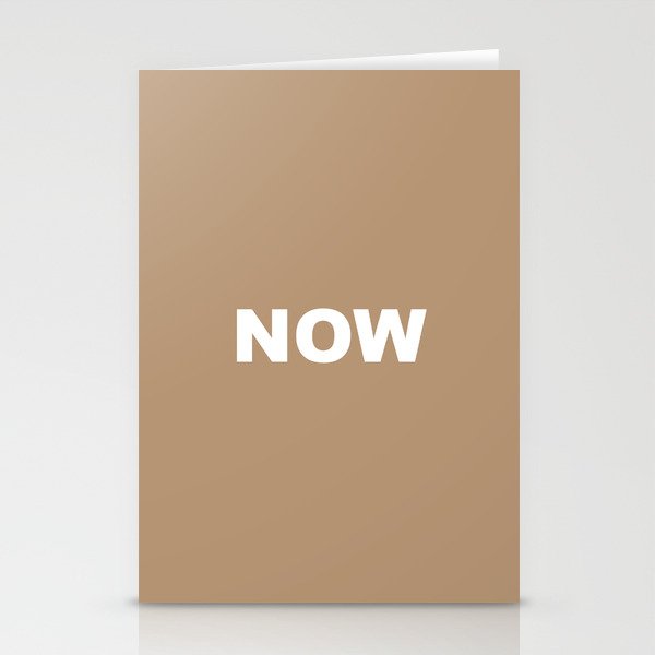 NOW TAN COLOR Stationery Cards