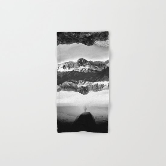 Black and White Ghost of Isolation Hand & Bath Towel