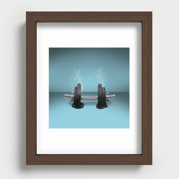 work out Recessed Framed Print