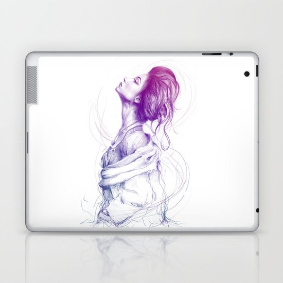 Beautiful Woman Lady Portrait Fashion Art Laptop & iPad Skin