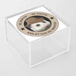 Rootin Tootin Possum Cowboy Acrylic Box