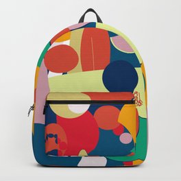 Cheerful Composition of Colored Circles Backpack