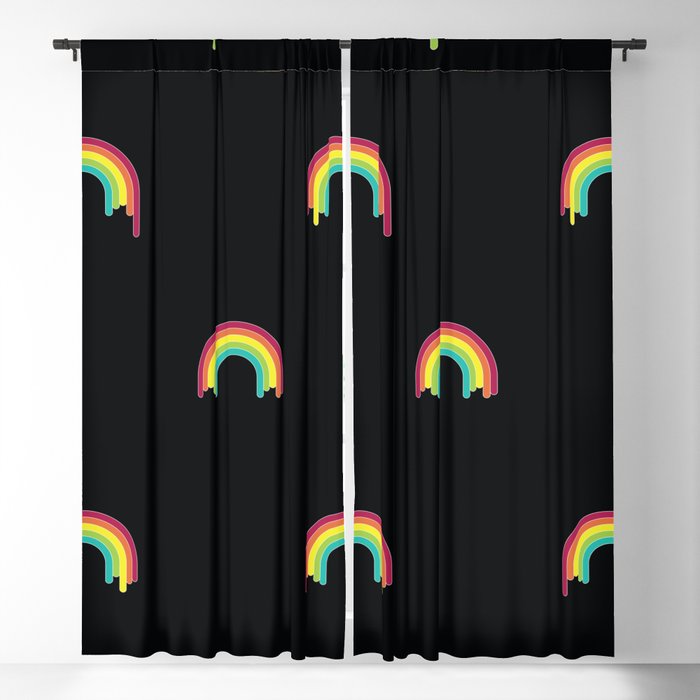 Jukebox Rainbows Blackout Curtain