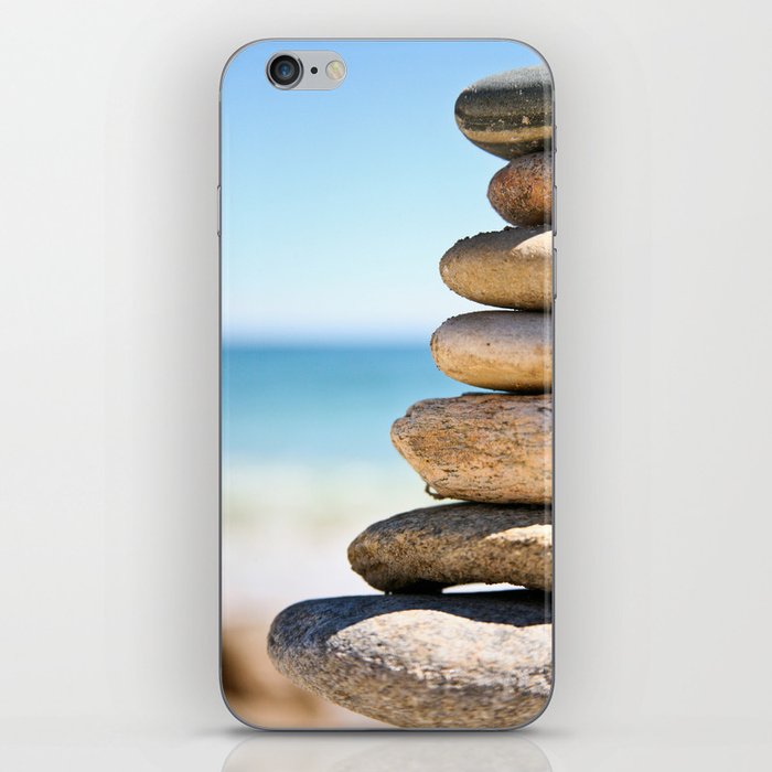 stacked rocks iPhone Skin