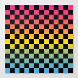 PYB Checkered Gradient2 Canvas Print