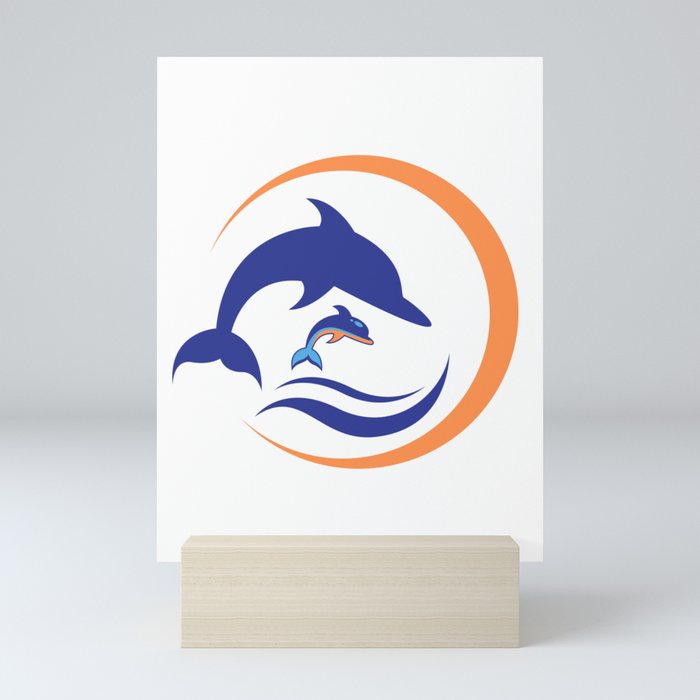 Whale of a time Mini Art Print