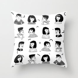 people avatar pattern art pillows