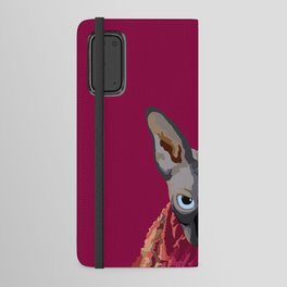 Dante the Sphynx Cat Android Wallet Case