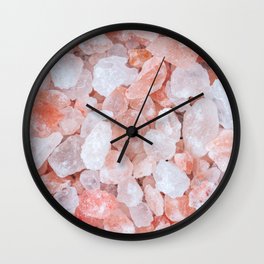 Pink Himalayan salt l Food photography Wall Clock
