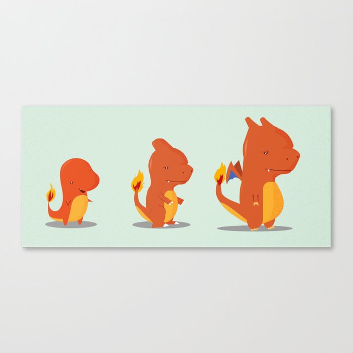 Evolution fire Canvas Print