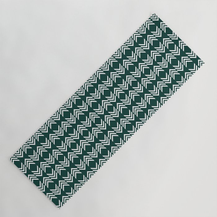 Up and down small arrows retro 60s pattern 7 Yoga Mat