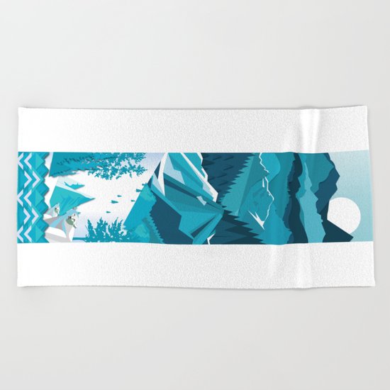 In The Ice Cold North Beach Towel