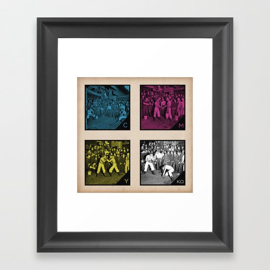 CMYK.O. Framed Art Print