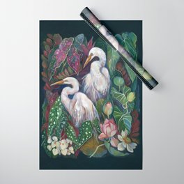 Begonia Egret  Wrapping Paper