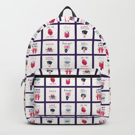 BE MY VALENTINE! Backpack | Flowers, Loveletters, Marriage, Quiltsquare, Valentine, Cute, Dating, Mailbox, Digital, February 