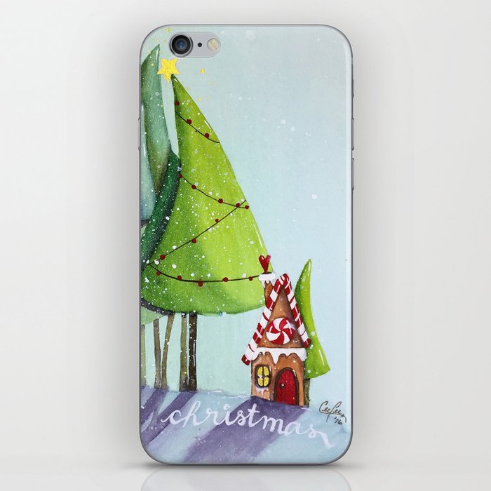 gingerbread forest iPhone Skin