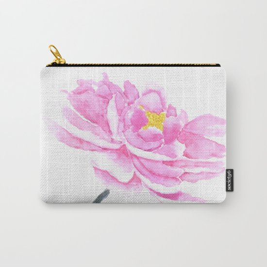 pink peony Carry-All Pouch