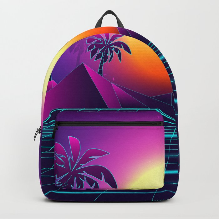 Tranquil Sunset Vaporwave Aesthetic Backpack
