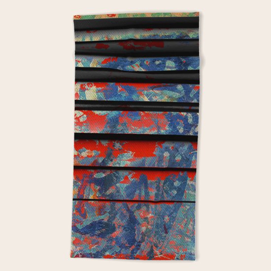 Blue Wall Beach Towel