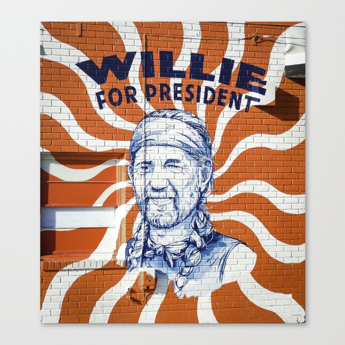 Willie For President Canvas Print