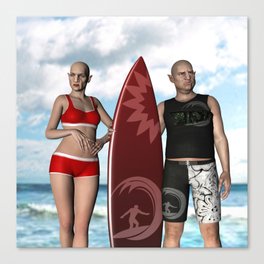 Hobgoblins Surfing holiday  Canvas Print