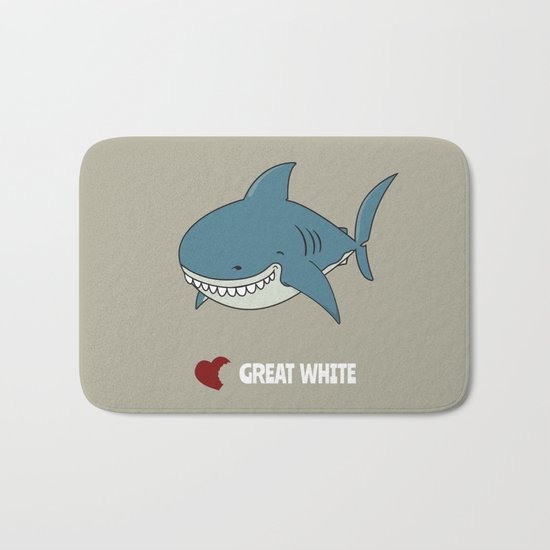 Love Great white Bath Mat
