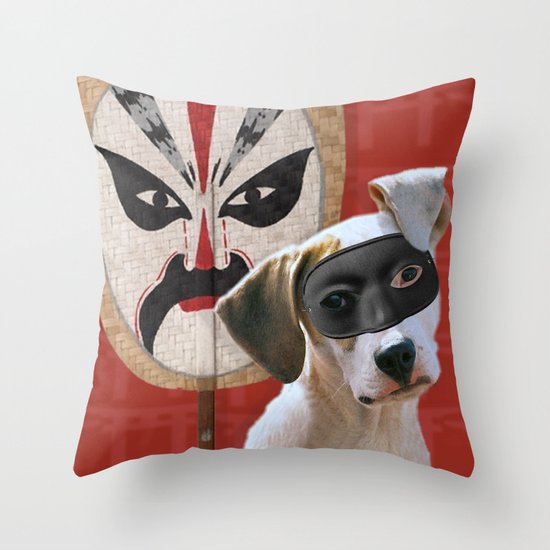 Kabooki Pooch in training Throw Pillow