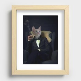 Damper Cat Recessed Framed Print