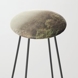 Foggy Forest in the PNW Counter Stool