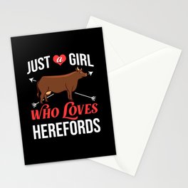 Hereford Cow Cattle Bull Beef Farm Stationery Card