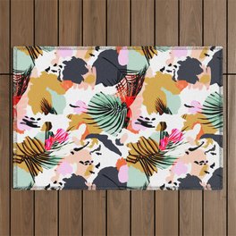 Tropical abstract colorful Outdoor Rug