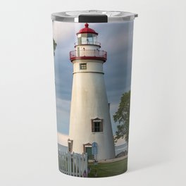 Marblehead Lighthouse at Lake Erie Sandusky area Ohio Travel Mug