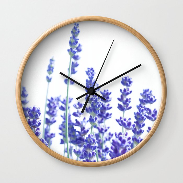 Fresh Lavender #3 #decor #art #society6 Wall Clock