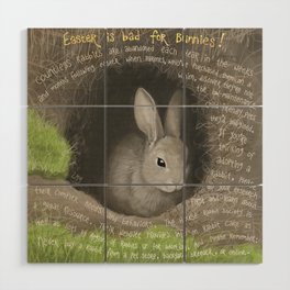 Rabbit 2 Wood Wall Art