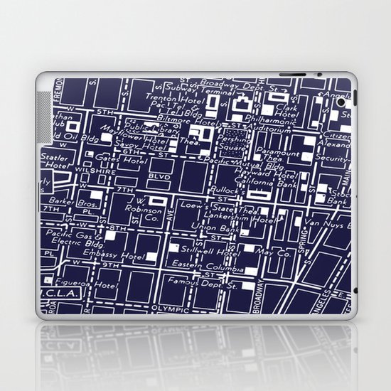 Vintage LA Map Laptop & iPad Skin