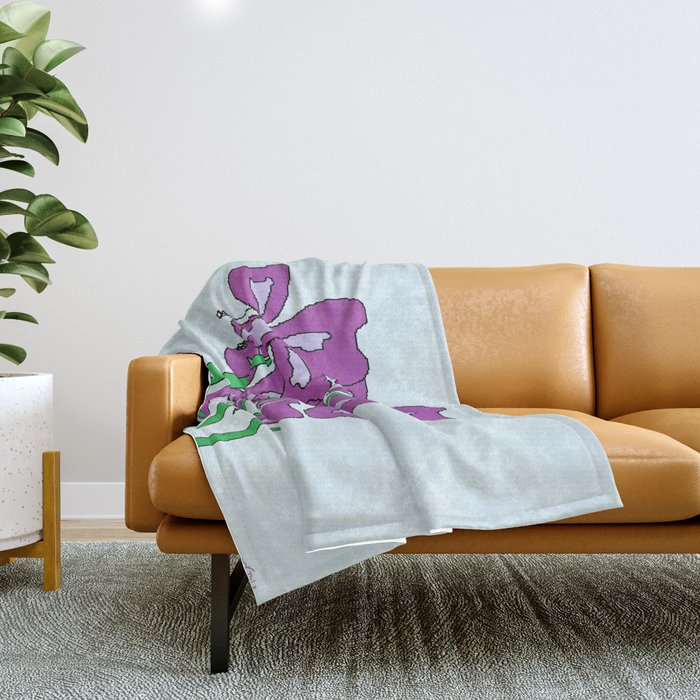 Lilies Throw Blanket