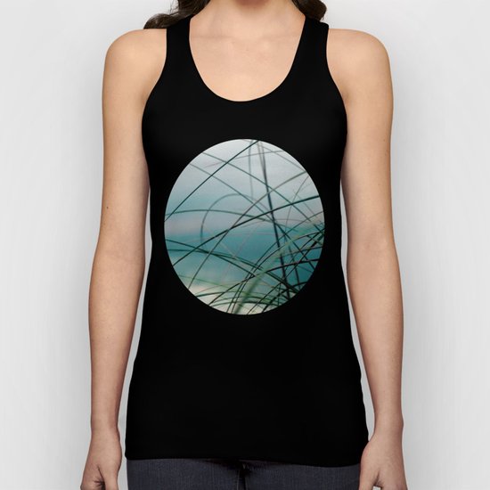 Beach Grass and Sea Unisex Tank Top