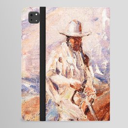 “Wading Through the Water” by Carl Oscar Borg iPad Folio Case