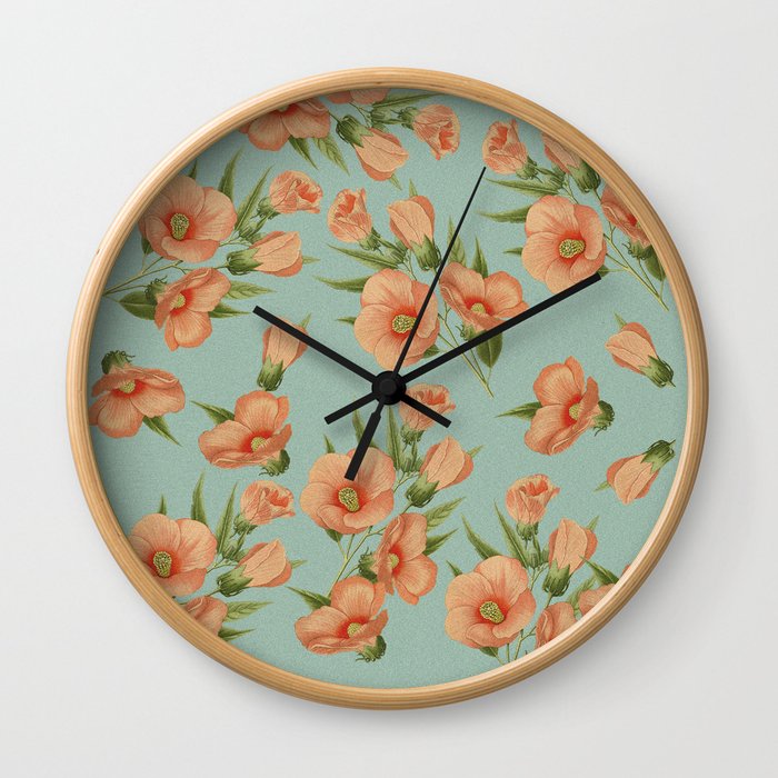 The Earth Laughs in Flowers Wall Clock