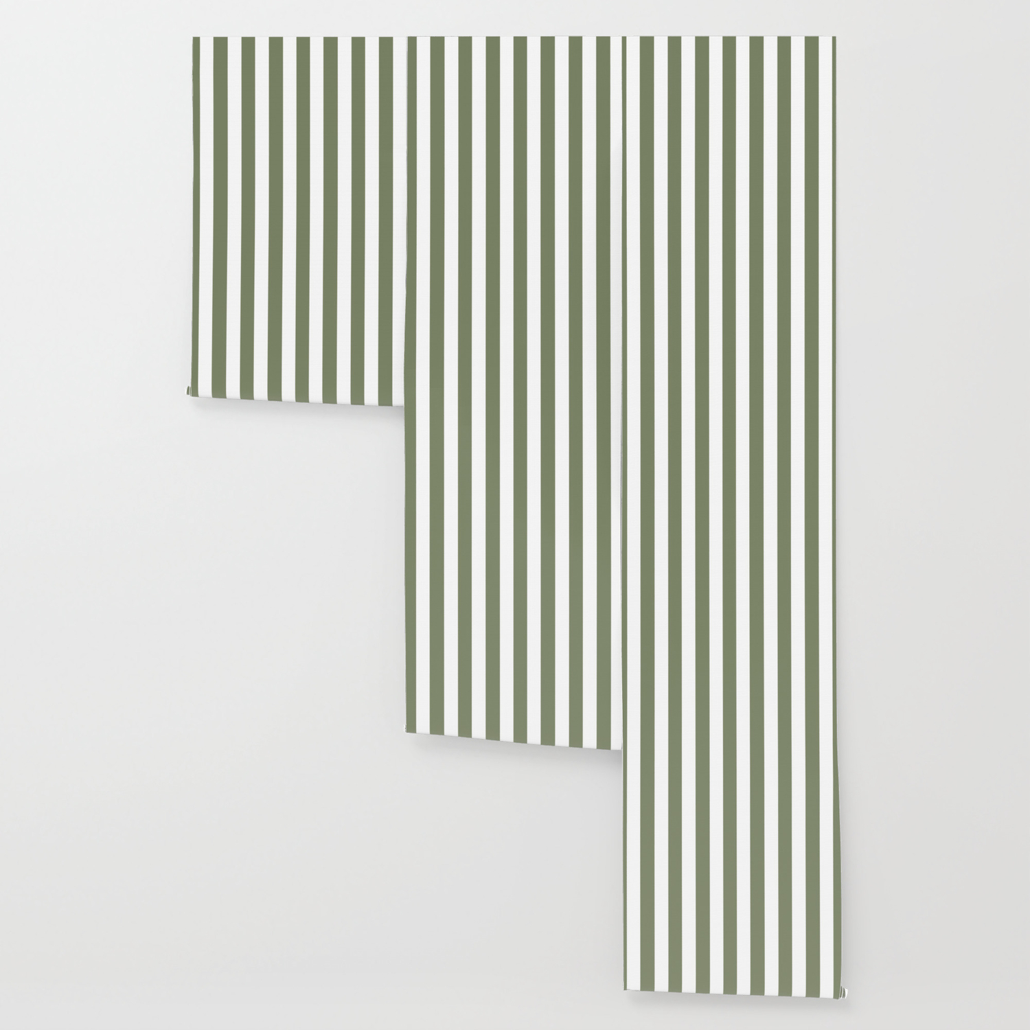 Artichoke Grey Solid Color White Vertical Lines Pattern