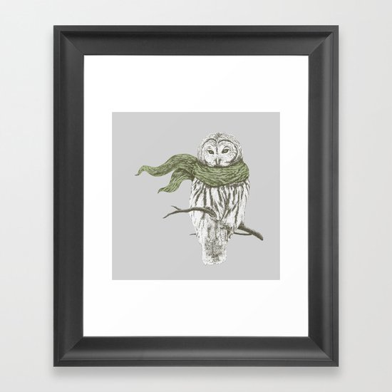 Cold Framed Art Print