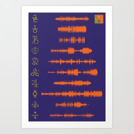 Waveform Art Prints Society6
