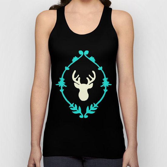 Oh Deer (white) Unisex Tank Top