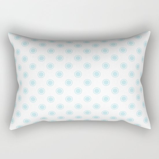 Aqua dots pattern Rectangular Pillow
