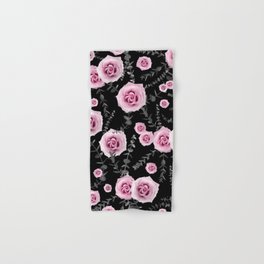 Night Beauty Rose Eucalyptus Pattern #5 #floral #decor #art #society6 Hand & Bath Towel