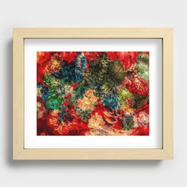 Red Velvet Sea Recessed Framed Print